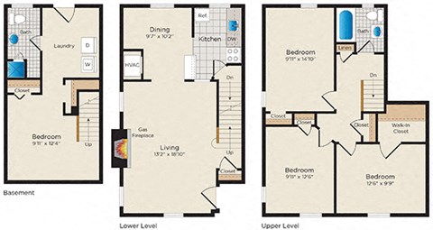 a blueprint of a floor plan of a house